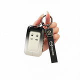 Mazda Ez60 Key Cover Gradient Black White Standard Option c: gradient black & white single bag + black leather cord clasp
