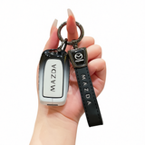 Mazda Ez60 Key Cover Gradient Black White Standard Option d: gradient black & white single bag + black leather cord clasp In Australia - Darrahopens