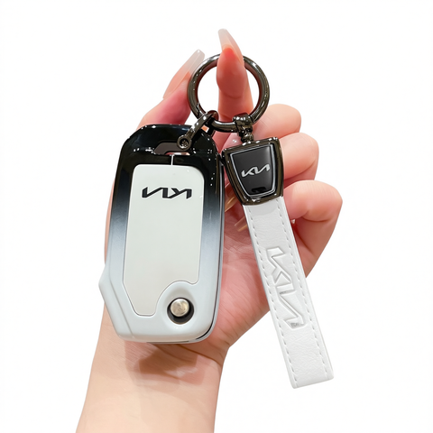 Fragrant car island Kia Key Shell H3 Gradient Black. Standard H3 key gradient black and white single pack + white leather cord clasp In Australia - Darrahopens
