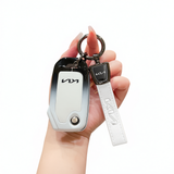 Fragrant car island Kia Key Shell H3 Gradient Black. Standard H4 key gradient black and white single pack + white leather cord clasp In Australia - Darrahopens
