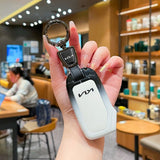 Fragrant car island Kia Key Shell H3 Gradient Black. Standard H4 key gradient black and white single pack + white leather cord clasp