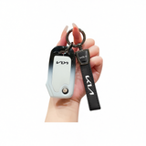 Fragrant car island Kia Key Shell H3 Gradient Black. Standard H4 key gradient black and white single pack + black leather cord clasp In Australia - Darrahopens