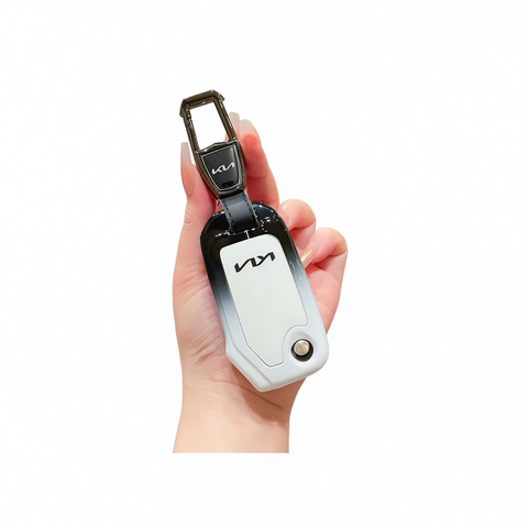Fragrant car island Kia Key Shell H3 Gradient Black. Standard H4 key gradient black and white single pack + metal buckle In Australia - Darrahopens