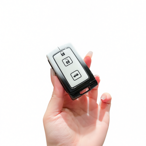 Fragrant Car Toyota Corolla Cross Key Case Zinc Alloy Standard M model gradient black and white single shell