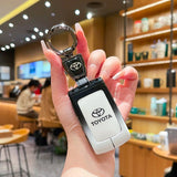 Fragrant Car Toyota Corolla Cross Key Case Zinc Alloy Standard M model gradient black and white single shell