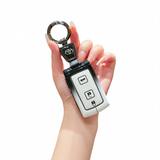 Fragrant Car Toyota Corolla Cross Key Case Zinc Alloy Standard M style gradient black and white single bag + round buckle
