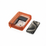 Digital Product Storage Bag Cube Portable Travel. Orange medium size [25*12.5cm suitable for power bank switch, etc.]