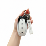 Fragrant Car Island Buick Vision L7 Key Cover 2026 Standard Option f: gradient black & white single bag + white leather cord clasp In Australia - Darrahopens