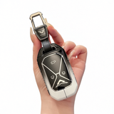 Kaiyi Kunlun Key Case Fragrant Car Island Zinc Alloy Standard Type a gradient black and white single bag + metal buckle In Australia - Darrahopens