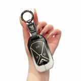 Kaiyi Kunlun Key Case Fragrant Car Island Zinc Alloy Standard Type a gradient black and white single bag + round buckle In Australia - Darrahopens