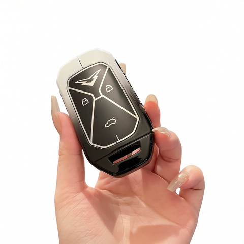 Kaiyi Kunlun Key Case Fragrant Car Island Zinc Alloy Standard B style gradient black and white single shell In Australia - Darrahopens