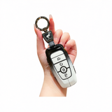 Fragrant car island Jiangling Liema Key Case 3 Button Standard 4-button gradient black and white single pack + round buckle In Australia - Darrahopens