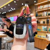 Subaru Key Cover Zinc Alloy Gradient Black White Standard Gradient black and white single bag + round buckle