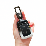 Fragrant car island Arcfox T1 Key Cover Gradient B/W Standard Type c gradient black and white single bag + metal buckle In Australia - Darrahopens