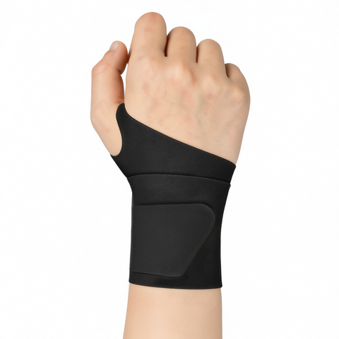Sports Wristband Polyester Fiber Unisex Sweat Absorbing Night black [thin 0.9mm] wrapping support and pressurization One pair [unisex] In Australia - Darrahopens
