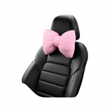 Car Headrest Pillow Artificial Plush Neck Support Khaki-plush-headrest In Australia - Darrahopens