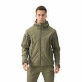ESDY Men Softshell Jacket Outdoor Fleece Training Coat CCBK XXL