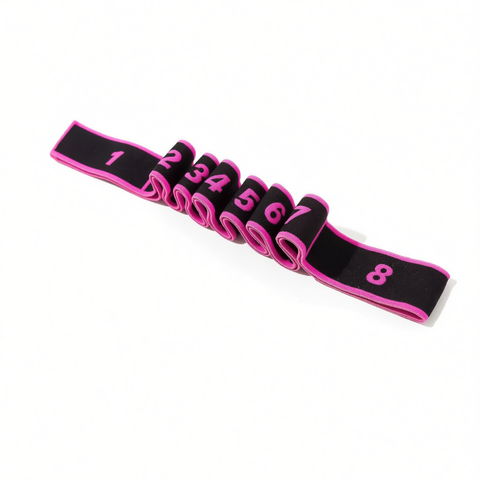Resistance Band Yoga Fitness Digital Style Black rose red - digital style [8 compartments] In Australia - Darrahopens