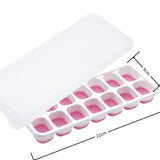 14 Cube Silicone Ice Tray with Lid Pink Set In Australia - Darrahopens