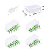 14 Cube Silicone Ice Tray with Lid Green Set In Australia - Darrahopens