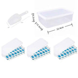 14 Cube Silicone Ice Tray with Lid Blue Set In Australia - Darrahopens
