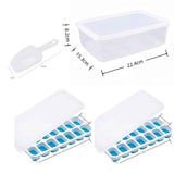 14 Cube Silicone Ice Tray with Lid Blue Set In Australia - Darrahopens