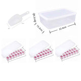 14 Cube Silicone Ice Tray with Lid Pink Set In Australia - Darrahopens