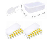 14 Cube Silicone Ice Tray with Lid Yellow Set In Australia - Darrahopens