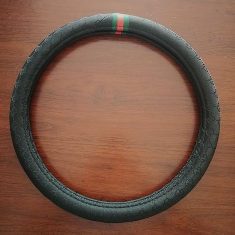 Steering Wheel Cover Linen 38cm All Season Black linen cool straight steering wheel cover In Australia - Darrahopens