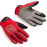 Gas Bicycle Gloves Nylon Thin Outdoor All red L
