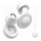 Silicone Earplugs Noise Reduction 28dB Sleep Waterproof Glossy noise-cancelling earplugs black + long silicone cord