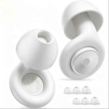 Silicone Earplugs Noise Reduction 28dB Sleep Waterproof Glossy noise-cancelling earplugs black + long silicone cord