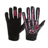 LOHAS FOX Skeleton Rose Motorcycle Gloves Pink rose In Australia - Darrahopens