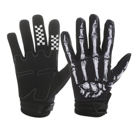 LOHAS FOX Skeleton Rose Motorcycle Gloves White skeleton XL In Australia - Darrahopens