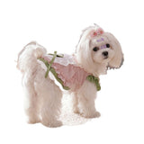 Pet Dress Princess Style Polyester Cotton Spring Summer Party cake skirt Xs (bust 30cm, back length 20cm)