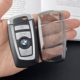 TPU Key Cover for BMW 3 4 5 X1 X4 X6 Type b-transparent black [single key cover] In Australia - Darrahopens