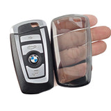 TPU Key Cover for BMW 3 4 5 X1 X4 X6 Type b-transparent black [single key cover] In Australia - Darrahopens