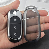 Leapmotor C11 C01 Key Cover Tpu Transparent Black Type b - transparent black [single key cover]
