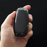 Nissan Key TPU Case for Sylphy Teana Qashqai XTrail. Type c-transparent black [single key cover]