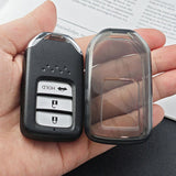 Honda Car Key Cover TPU Transparent Black Type a-transparent black [single key cover] In Australia - Darrahopens