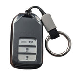 Honda Car Key Cover TPU Transparent Black Type a-transparent black [single key cover] In Australia - Darrahopens