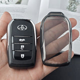 Toyota Camry 2024-2026 Key Cover TPU Transparent Black Type b - transparent black [single key cover]