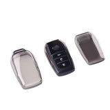 Toyota Prado Key Cover Tpu Transparent 2024-2026 Type b - transparent black [single key cover]