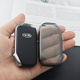 Kia Key Cover Tpu Transparent Black Shell Ring Type d - transparent black [single key cover] In Australia - Darrahopens