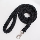 Nylon Dog Leash 8 Strand Braided Pet Walking Rope Black S-rope length 1.3m thick 1.5cm In Australia - Darrahopens