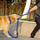 Nylon Dog Leash 8 Strand Braided Pet Walking Rope Army green S-rope length 1.3m thick 1.5cm