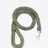 Nylon Dog Leash 8 Strand Braided Pet Walking Rope Army green Xl-rope length 1.3m thick 3.0cm In Australia - Darrahopens