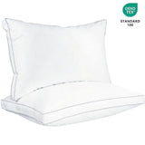 Sleep talk Pillow White Fiber Neck Support Standard Grey Queen(Pack of 4）26×18in，66 × 46cm，295g