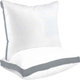 Sleep talk Pillow White Fiber Neck Support Standard Grey King (Pack of 4)36×18in，91×46cm，6940 g In Australia - Darrahopens