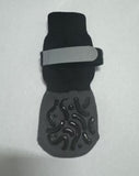 Dog Socks Anti Slip Geometric Black Luminous Cotton Anti-slip socks - geometric black + dark gray - luminous belt [high-end storage bag] L large sole about 7.5*18cm [recommended within 15-20kg pieces] [pack of four] In Australia - Darrahopens